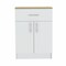 Homeroots 34in Light Oak and White Pantry Cabinet 473313 - alternate 1