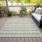 Homeroots 8' X 10' Artichoke Green And Ivory Quatrefoil Washable Indoor Outdoor Area Rug 583195 - alternate 3