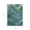 Homeroots 8' X 10' Teal Blue And Green Abstract Washable Indoor Outdoor Area Rug 618181 - alternate 2