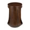 Homeroots 18" Walnut Solid Wood Round Pedestal End Table 556508 - alternate 3