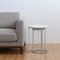 Homeroots Set of Two 22" Silver and White Marble Round Nested Tables 543884 - alternate 2