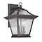 Homeroots XL Matte Black Birdhouse Shape Outdoor Wall Light 398368 - alternate 1