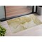 Homeroots 3' X 5' Beige Abstract Washable Non Skid Indoor Outdoor Area Rug 559724 - alternate 1
