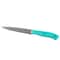 Oster Evansville 14 Piece Stainless Steel Blade Cutlery Set with Turquoise Plastic Handles 81010.14 - alternate 3