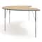 Flash Furniture Commercial Adjustable Height Kidney Activity Table-Standard Legs in LT NAT XU-A4896-KIDNY-LTNAT-T-A-GG - alternate 2