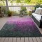 Homeroots 9' X 12' Blush And Dark Gray Ombre Washable Indoor Outdoor Area Rug 602861 - alternate 2