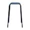 Homeroots Set of Two 30" Dark Blue Steel Backless Bar Height Bar Chairs, 2PK 654243 - alternate 2