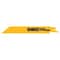 Dewalt STRAIGHT BACK RECIPROCATING SAW BLADE, 6 IN L X 3/4 IN W, 14, BI-METAL BODY DW4808B25 - alternate 1