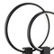 Homeroots 15" Black Metal Two Light Mod Round Circle LED Table Lamp 558365 - alternate 2