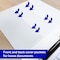 Bazic Products PVC-Free Slant-D Ring View Binder with 4-Pockets, 1", White, 3PK 4170 - alternate 4