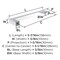 Amerock Monument 5-1/16 inch (128mm) Center-to-Center Polished Chrome Cabinet Pull, 25PK 25VMP3657126 - alternate 3