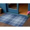 Homeroots 3' X 5' Navy Blue Black And Ivory Plaid Washable Indoor Outdoor Area Rug 596345 - alternate 1
