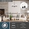 Vaxcel Park Ridge 5-Light Matte Black Chandelier, Clear Glass Shade, Pendant Fixture H0313 - alternate 2