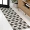 Jonathan Y Darcy Traditional Geometric Bold Gingham Black/Cream 2 ft. x 8 ft. Indoor/Outdoor Runner Rug TSN201A-28 - alternate 1
