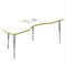 Correll Kidney Dry Erase Activity Table, 72 in W, 36 in L, 19 in to 29 in H, Particleboard, Frosty White A3672DE-KID-80-14-38 - alternate 1