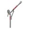 Oz Lifting Products 500 lb steel davit crane with 2500 lb carbon steel brake winch OZ500DAV-HND2 - alternate 3