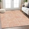 Homeroots 9' X 12' Orange And Ivory Abstract Washable Indoor Outdoor Area Rug 594951 - alternate 2