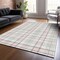 Homeroots 10' X 14' Pink And Gray Plaid Washable Indoor Outdoor Area Rug 601355 - alternate 2