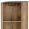 Homeroots 71" Natural Wood Corner Bar Cabinet 552281 - alternate 3