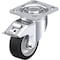 Blickle Swivel Plate Caster, Solid Rubbr, 4", Brake, Overall Height: 5.51" LH-ALEV 100K-14-FI - alternate 1