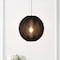 Jonathan Y Sia 16" 1-Light Scandinavian Japandi Adjustable Lantern Metal w/Ribbed Cocoon Globe Shade LED Pendan JYL4206C - alternate 3