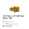 Proline Series Brass 3/8-in FL x 1/2-in MIP Male Union FL-184B - alternate 2