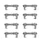 Mytee Products SEA RAIL Shipping Container Bridge Fittings Clamp- 260 mm Clamp, Brand New, 8PK CBFx8 - alternate 2