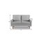 Homeroots 57" Gray And Dark Brown Velvet Loveseat 543727 - alternate 4