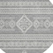 Homeroots 8' Gray And Ivory Round Southwestern Washable Indoor Outdoor Area Rug 593686 - alternate 2
