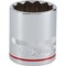 Channellock 1/2'' Drive 1-1/8'' 12-Point Shallow Standard Socket 333190 - alternate 1