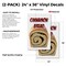 Signmission Cinnamon Bread, Vinyl Decals Only 24 Inch x 36 Inch, Vinyl Decal, 2PK DSB-2436-2PACK-Cinnamon Bread - alternate 2