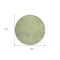 Homeroots 8' Artichoke Green And Ivory Round Abstract Washable Indoor Outdoor Area Rug 596982 - alternate 2