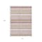 Homeroots 10' X 14' Pink And Beige Striped Washable Indoor Outdoor Area Rug 632238 - alternate 2