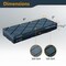Powertec Large Flattening Stone, 120/320 Dual Grit Sharpening Stone Flatener, Diamond Grooves Sharpening Stone 72124 - alternate 2
