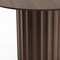 Homeroots 46" Brown Wood Pedestal Base Round Top Dining Table 720938 - alternate 2