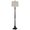 Homeroots 63" Rust Two Light Floor Lamp With Beige Fabric Square Shade 526294 - alternate 1
