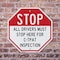 Signmission Stop All Drivers Must Stop Here For, 6 Inch X 6 Inch, Plastic Sign OC-P-6-243 - alternate 2