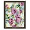Homeroots Abstract Floral Black Framed Print Wall Art 529922 - alternate 2