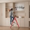 Wrightmaster 3.4 ft. Aluminum Step Ladder, 7 ft. Reach, 500 lb. Capacity with Non-Marring Feet Zoro3HONGSE - alternate 2