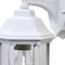 Homeroots XL White Clear Glass Swing Arm Wall Light 398582 - alternate 2