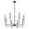 Z-Lite Gaultier Matte Black+Modern Gold 8 Light Chandelier 6100-8MB - alternate 2