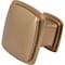 Designperfect 1-3/16 Overall Length Square Cabinet Knob, Champagne Bronze/Gold DPA-S77KCBZ - alternate 2