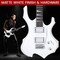 Pyle Heavy Metal EG Fire Electric Guitar Axe w/ Amplifier Kit, Full Size Instrument w/ Practice Amp & PMGTRKT101WT - alternate 2