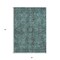 Homeroots 3' X 5' Turquoise Oriental Washable Non Skid Indoor Outdoor Area Rug 563847 - alternate 2