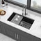 Wrightmaster 33 in. Undermount Single Bowl Granite Composite Kitchen Sink with Accessories ZOR-P178322 - alternate 2
