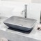 Vigo Duomo 18inL x 13inW x 4inH Concreto Stone Rectangular Vessel Bathroom Sink in Gray VG04063 - alternate 2