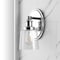 Jonathan Y Beverly 5" 1-Light Iron/Seeded Glass Classic Cottage LED Vanity Light, Chrome JYL7530A - alternate 4
