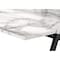 Homeroots 47" White and Black Wood and Metal Sled Computer Desk 489856 - alternate 2