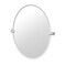 Gatco Mode 32" Frameless Oval Mirror, Chrome 5619LG - alternate 1