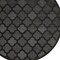 Homeroots 8' Charcoal And Black Round Trellis Indoor Outdoor Area Rug 545226 - alternate 3